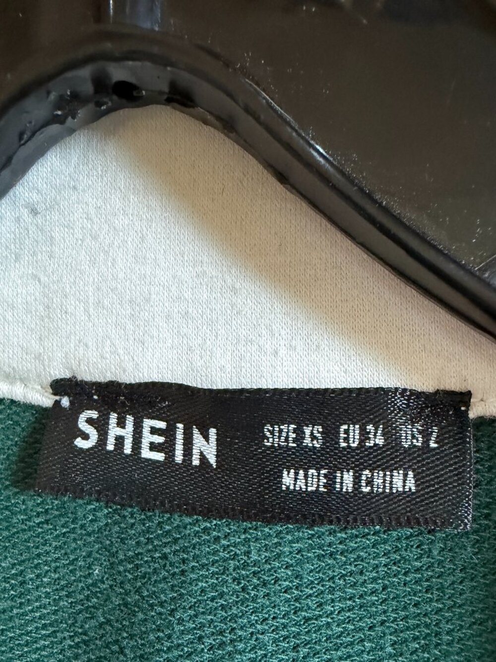 SHEIN Rugby Polo Shift Dress Tunic Colorblock Size XS Green White - Picture 7 of 9